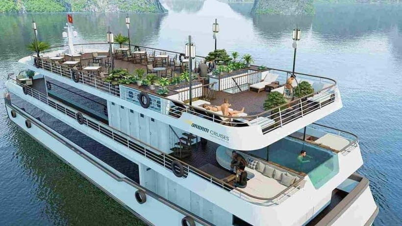 Ha Long Bay- Deluxe Day Cruise, Lunch& Kayaking&Sunset party - Lunch on the Boat: Buffet While the Bay Keeps Moving