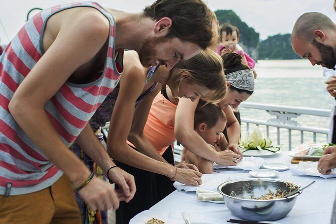 Ha Long Bay & Lan Ha Bay 2D1N on 5-star Cruises - Day 1 evening on board: the activities feel optional, which is a good thing