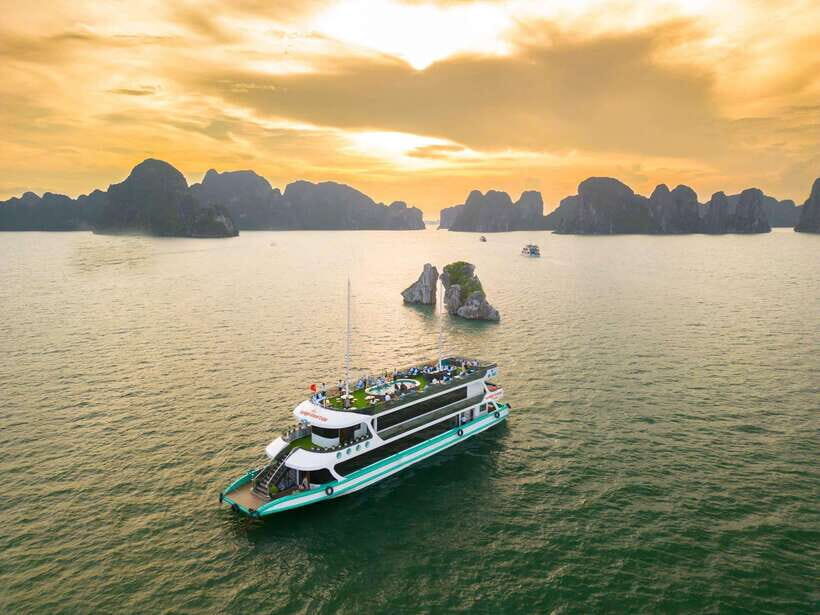 Ha Long Bay Luxury Full Day Cruise| Buffet & All Included - Kayaking or swimming after lunch: pick the option that fits your comfort