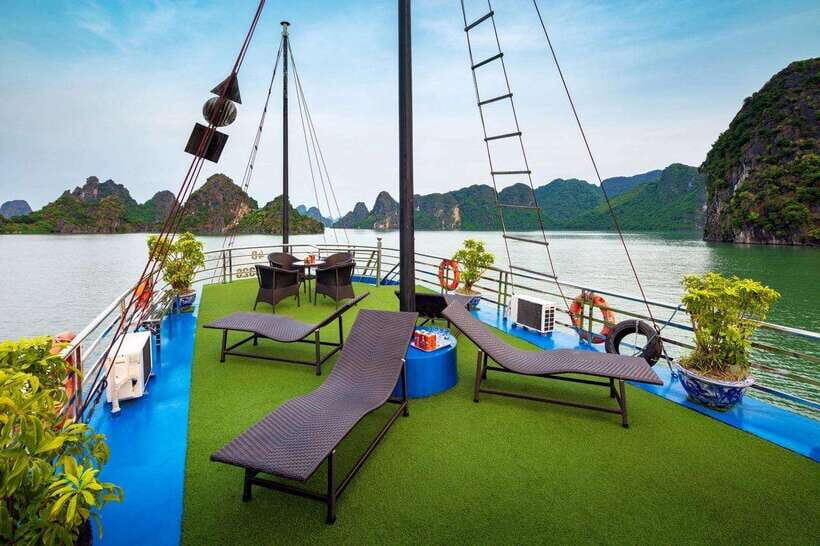 Ha Long Bay Small Deluxe Cruise Day Trip With Kayak & Lunch - Getting Started at Halong International Cruise Port (12:00–12:30-ish)