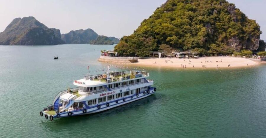 Ha Long: Half Day Cruise with Lunch, Kayaking, and Swimming - On the water by noon: lunch cruising past the famous rocks