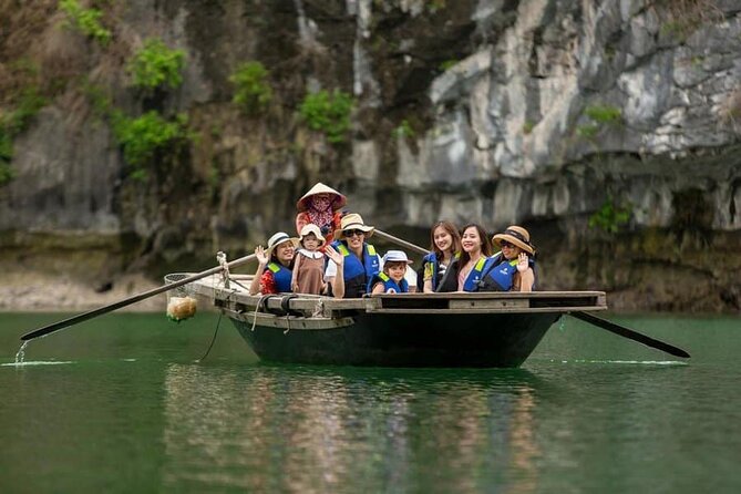 Halong Bay day tour 4 hours Cruise from Hanoi city - Ba Hang fishing village: bamboo boat rowing or 35-minute kayak