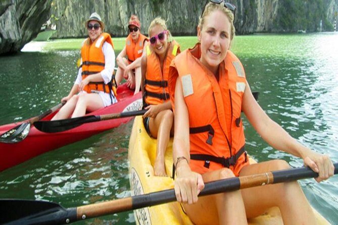 Halong Bay Day Tour: Visit Cave Island Kayaking Swimming Lunch - Cruise Time and Seafood Lunch on the Way Through the Rocks