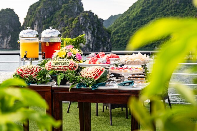 Halong bay Luxury Cruise Day Trip: Buffet lunch & Limousine bus - Titop Island and the peak viewpoint: photos, fresh air, and a bit of effort