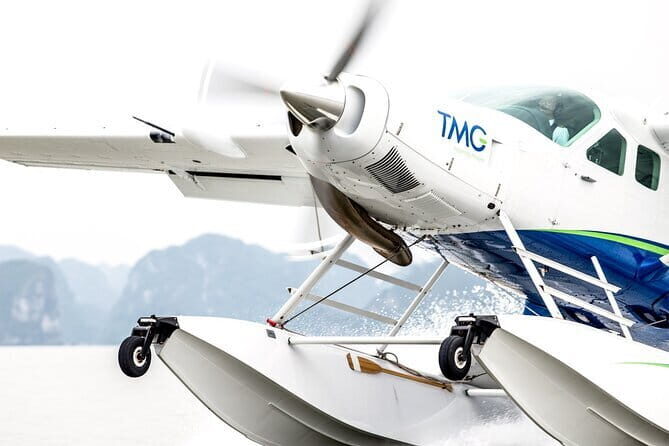 Halong Bay Sightseeing with Seaplane 25 Minutes on the Sky - Tuan Chau Marina: The Water Takeoff Setup