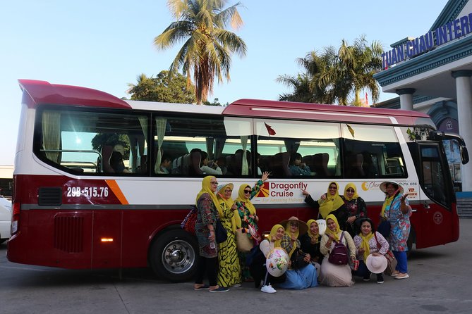 Halong Islands, Caves, Kayak, Lunch Day Tour w Dragonfly Cruise - Private hotel transfers and the Tuan Chau gateway start