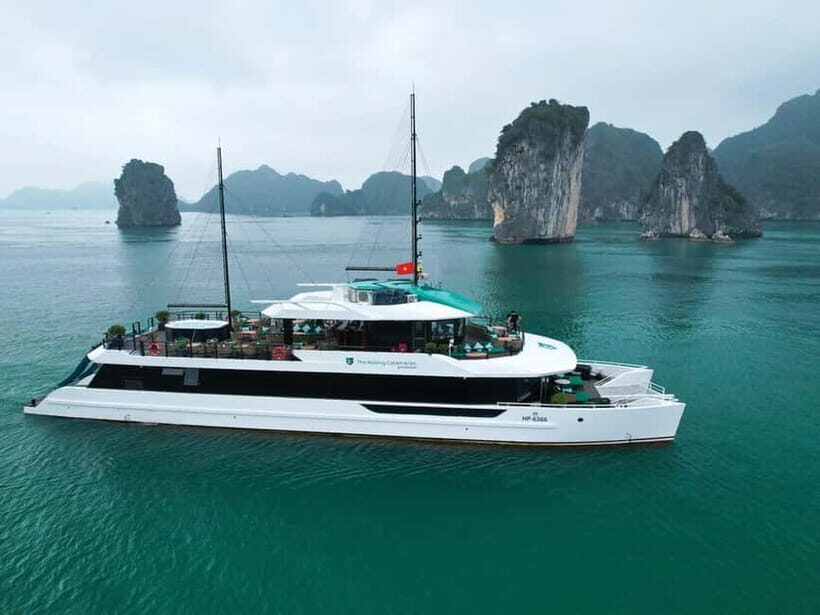 Halong & Lan Ha Bay 1-Day Catamaran Cruise from Hanoi - Welcome aboard at Tuan Chau: the calm before the schedule