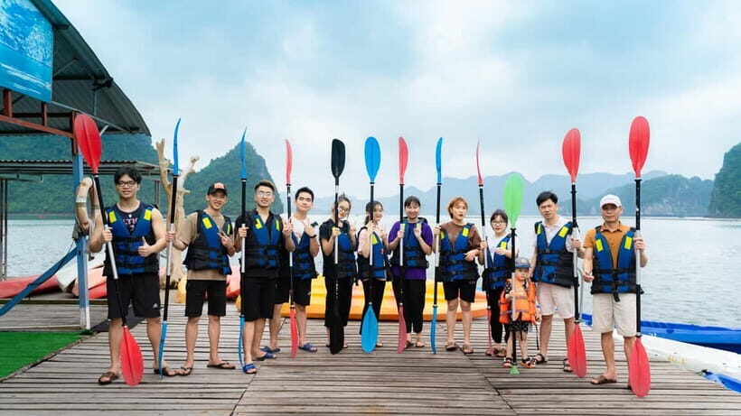 Hanoi: 2-Day Halong-Lan Ha Bay BEST SELLER 5<em> cruise balcony – Key points to know before you go’ /></p>
<ul>
<li><strong>Private balcony cabin</strong> on a junior suite means morning and sunset views without crowding</li>
<li><strong>Kayak + swim stops</strong> in calm areas give you that cold, clear-water feeling (when conditions allow)</li>
<li><strong>Spring-roll cooking class</strong> turns dinner prep into something you can bring home</li>
<li><strong>Tai chi at sunrise</strong> is one of the easiest ways to enjoy the bay in quiet mode</li>
<li><strong>Bamboo-boat cave exploration</strong> swaps big ship crowds for close-up karst scenery</li>
<li><strong>Night squid fishing</strong> adds a fun challenge, not just another tour stop</li>
</ul>
<div style="margin: 20px 0; padding: 15px 0;"><p>You can also read our reviews of more boat tours in Hanoi</p><ul style="margin: 10px 0; padding: 0; list-style: none;"><li style="margin: 0 0 10px 0; padding: 0 0 10px 0; border-bottom: 1px solid #eee; display: flex; align-items: flex-start; gap: 12px; line-height: 1.4;"><a href="https://thehanoiguide.com/hanoi-ha-long-bay-day-cruise-swimming-meal-kayaking/" aria-hidden="true" tabindex="-1"><img decoding="async" style="width: 80px; height: 60px; object-fit: cover; border-radius: 4px; flex-shrink: 0;" src="https://c.thehanoiguide.com/wp-content/uploads/hanoi-ha-long-bay-day-cruise-swimming-meal-kayaking-150x150.jpg" alt="" loading="lazy"></a><div><a href="https://thehanoiguide.com/hanoi-ha-long-bay-day-cruise-swimming-meal-kayaking/">Hanoi: Ha Long Bay Day Cruise – Swimming, Meal, Kayaking</a><br><span style="font-size: 0.82em; color: #555; margin-top: 2px;"><span style="color: #f5a623;">★</span> 4.7 &middot; 7,415 reviews</span></div></li><li style="margin: 0 0 10px 0; padding: 0 0 10px 0; border-bottom: 1px solid #eee; display: flex; align-items: flex-start; gap: 12px; line-height: 1.4;"><a href="https://thehanoiguide.com/ninh-binh-full-day-tour-from-hanoi-to-hoa-lu-tam-coc-mua-cave-via-boat-bike/" aria-hidden="true" tabindex="-1"><img decoding="async" style="width: 80px; height: 60px; object-fit: cover; border-radius: 4px; flex-shrink: 0;" src="https://c.thehanoiguide.com/wp-content/uploads/ninh-binh-full-day-tour-from-hanoi-to-hoa-lu-tam-coc-mua-cave-via-boat-bike-150x150.jpg" alt="" loading="lazy"></a><div><a href="https://thehanoiguide.com/ninh-binh-full-day-tour-from-hanoi-to-hoa-lu-tam-coc-mua-cave-via-boat-bike/">Ninh Binh Full-Day Tour from Hanoi to Hoa Lu, Tam Coc & Mua Cave Via Boat & Bike</a><br><span style="font-size: 0.82em; color: #555; margin-top: 2px;"><span style="color: #f5a623;">★</span> 5.0 &middot; 4,384 reviews</span></div></li><li style="margin: 0; padding: 0; border-bottom: none; display: flex; align-items: flex-start; gap: 12px; line-height: 1.4;"><a href="https://thehanoiguide.com/cozy-bay-halong-5-star-day-cruise-buffet-cave-kayak-swimming/" aria-hidden="true" tabindex="-1"><img decoding="async" style="width: 80px; height: 60px; object-fit: cover; border-radius: 4px; flex-shrink: 0;" src="https://c.thehanoiguide.com/wp-content/uploads/cozy-bay-halong-5-star-day-cruise-buffet-cave-kayak-swimming-150x150.jpg" alt="" loading="lazy"></a><div><a href="https://thehanoiguide.com/cozy-bay-halong-5-star-day-cruise-buffet-cave-kayak-swimming/">Cozy Bay Halong 5-Star Day Cruise, Buffet, Cave, Kayak, Swimming</a><br><span style="font-size: 0.82em; color: #555; margin-top: 2px;"><span style="color: #f5a623;">★</span> 5.0 &middot; 3,512 reviews</span></div></li></ul></div><h2 id="private-balcony-cabin-the-part-youll-use-every-day">Private balcony cabin: the part you’ll use every day</h2>
<p><img width="820" height="461" decoding="async" src=