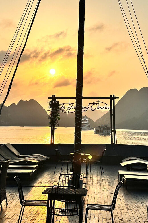 Hanoi: 2D1N Ha Long Bay by Le Journey Cruise - Day 1 from Tuan Chau: caves, Ti Top swimming, and a cooking class evening
