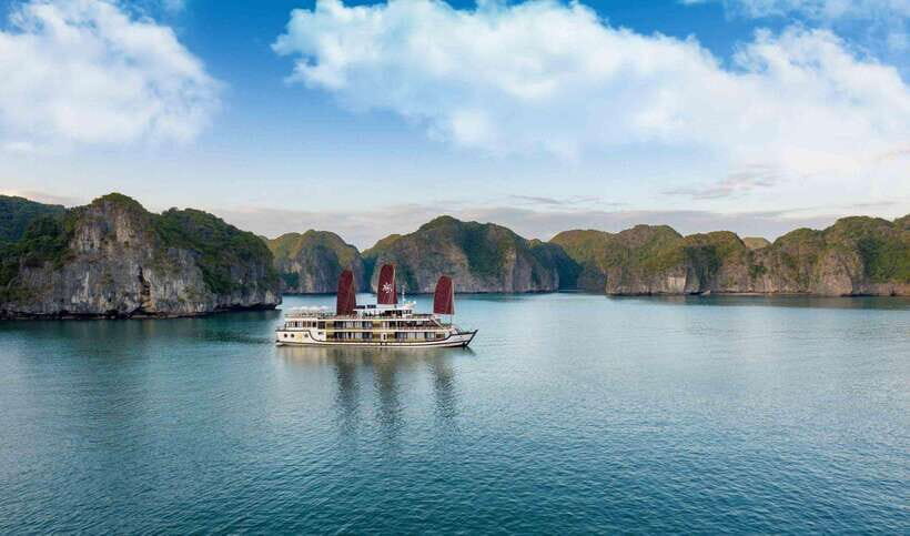 Hanoi: 2D1N Ha Long Bay, Lan Ha Bay by Amanda Luxury Cruise - A French-Neoclassical Ship With Private Balcony and Tub