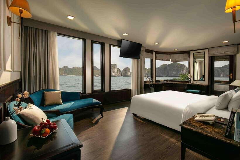 Hanoi: 2D1N Ha Long Bay, Lan Ha Bay by Amanda Luxury Cruise - Day 1 on Amanda: Halong Bay Landmarks, Tra Bau Kayaking, and a Real Sundeck Night