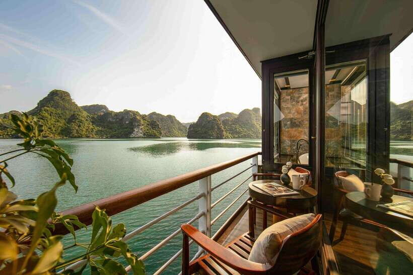 Hanoi: 2D1N Ha Long Bay, Lan Ha Bay by Amanda Luxury Cruise - Day 2: Tai Chi, Dark and Bright Cave by Bamboo Boat or Kayak, and Brunch Before Return