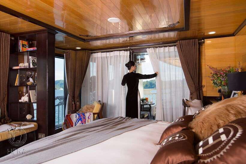 Hanoi: 3D2N Ha Long, Lan Ha Bay by Hera Grand Luxury Cruise - Day 2: Lan Ha Bay by Smaller Boat, Dark & Bright Cave, Pearl Farm Village, and a Mid-Afternoon Return