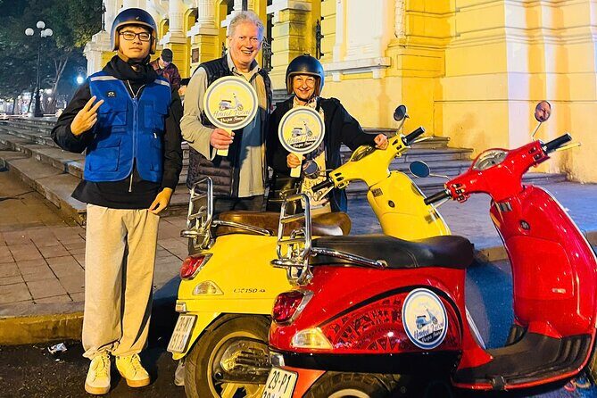 Hanoi After Dark Vespa Tour (4 hours): Street Food & Night Vibes - How the night starts: pickup, briefing, and your first ride
