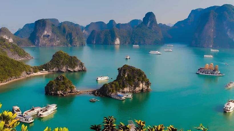 Hanoi: Best 5-Star Ha Long 1 Day Tour with pick up/drop off - Titop Island: halfway-up mountain views and beach time