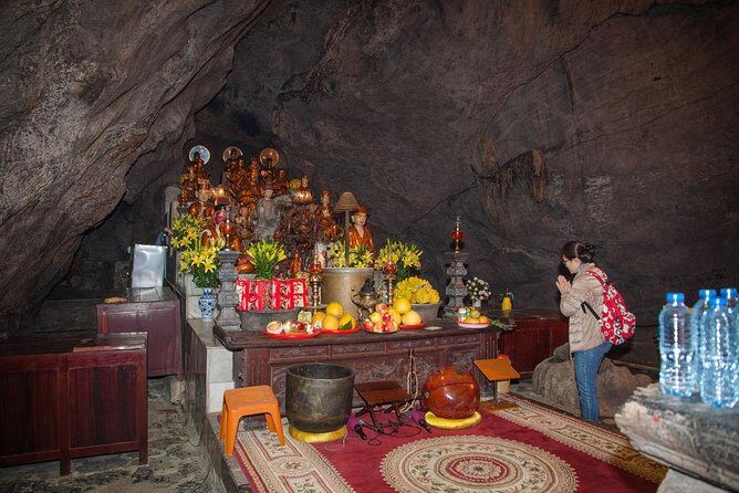 Hanoi City Half Day Private Tour included train street, meals - Thien Tru (Heaven Kitchen) Pagoda and Cave Stop