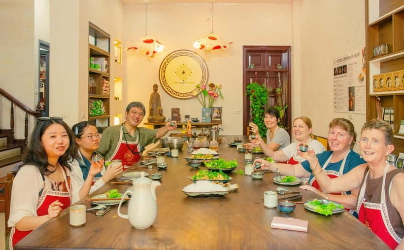 Hanoi Cooking Class: Market Tour, Free Recipe & Beverages - Cooking with a home chef: what you actually get to learn