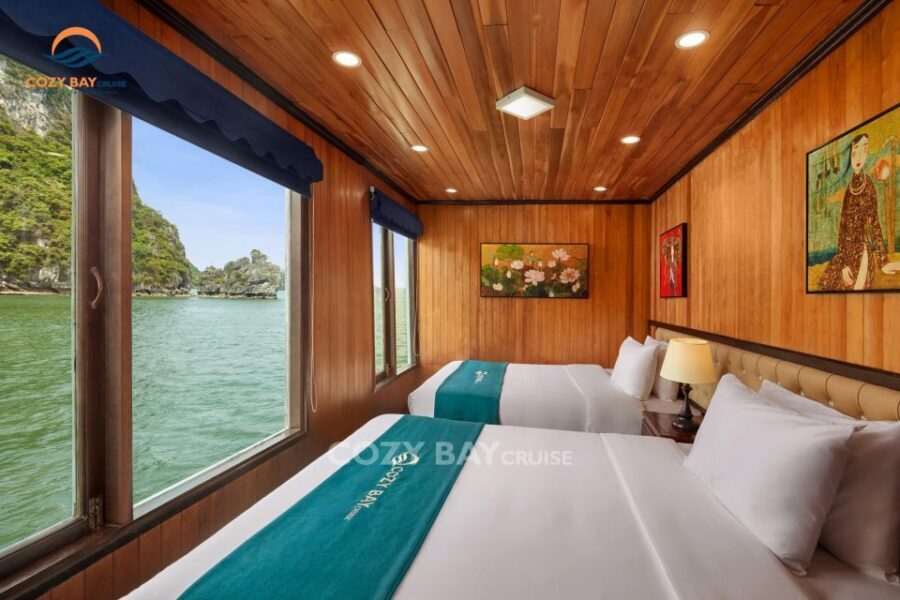 Hanoi: Cozy Halong Bay Overnight Cruise with Meals - Lunch on the return: a final sea-view meal