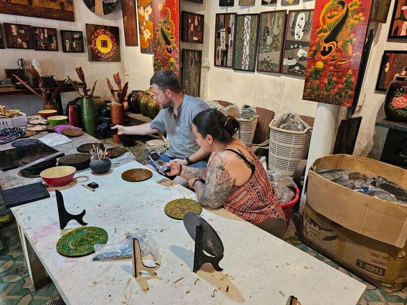 Hanoi Craft Village: Conical Hats, Incense, and Train Street - Chuong Village conical hat workshop: your hands on the real thing