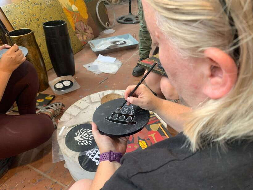 Hanoi Craft Village: Conical Hats, Incense, and Train Street - Lacquer art village on the full-day: painting with patience