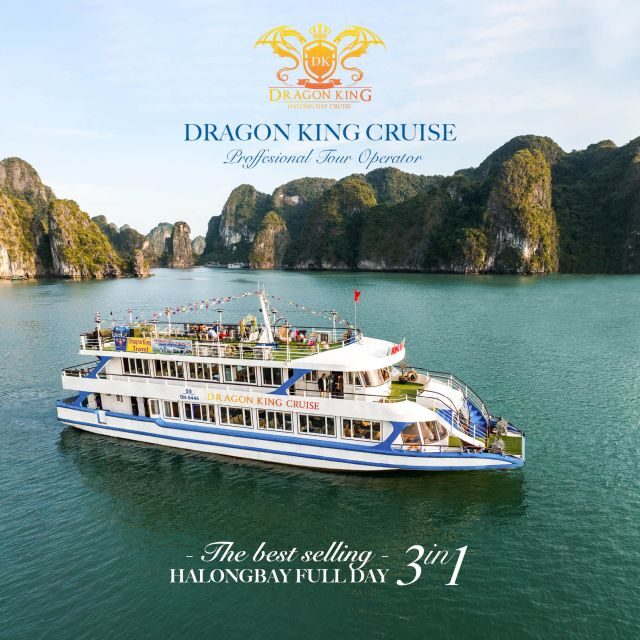 Hanoi: Ha Long Bay Cruise Day Tour visit Titop island & Cave - Luon Cave by Kayak or Bamboo Boat (Water Cave Time)