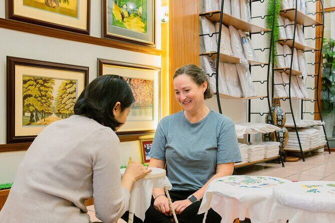 Hanoi Heritage: Traditional Embroidery Workshop in Ancient House - Buying embroidered art and what worldwide shipping means for souvenirs