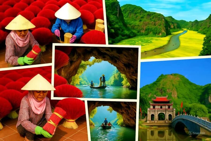 Hanoi: Incense Village, Ninh Binh, Tam Coc, & Hoa Lu Tour - Quang Phu Cau incense village: where the sticks are made, not just sold