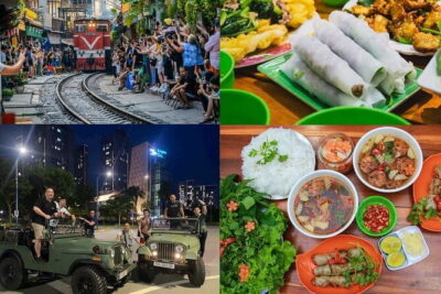 Hanoi Jeep Night Street Foodie Tour, Train Street and Egg Coffee - Opera House bún chả: a famous stop with strong local energy