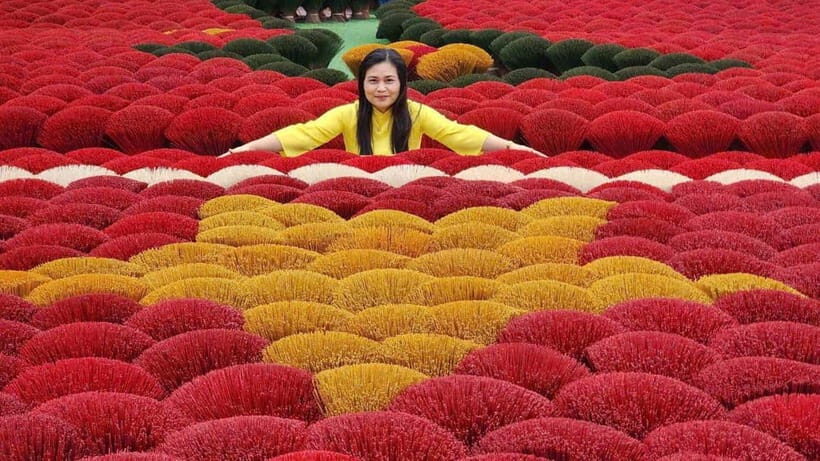 Hanoi: Long Dress Village or Incense Village, Hat Village - Trạch Xá Village and the áo dài Details You’ll Remember