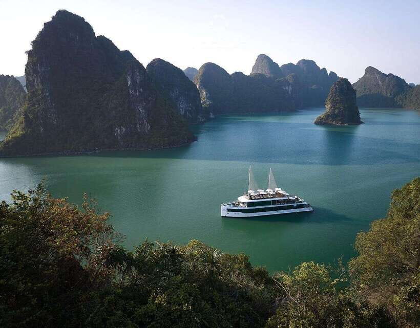 Hanoi: Luxury Lan Ha Bay Jade Sails Cruise with Buffet Lunch - Cooking Demonstration and Sunset Return: Fun Without Needing Fancy
