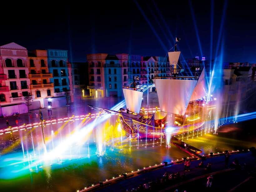 Hanoi: Mega Grand World with Bat Trang Pottery Village - Koreatown lights, Hong Kong Town lanterns, and the electric car shortcut