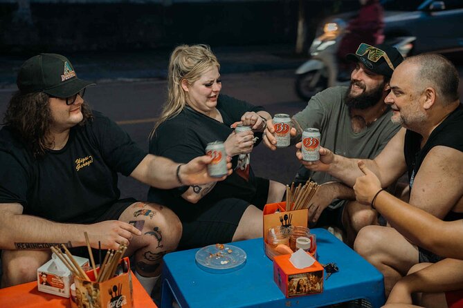 Hanoi Motorbike Street Food Tour With Sightseeing - Hanoi Train Street finale: watch the train and sip something cold/hot