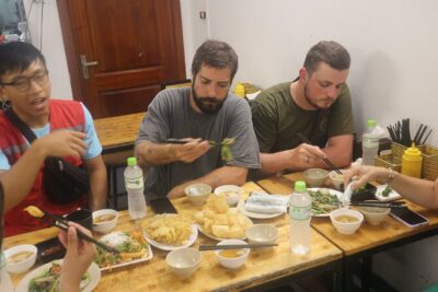 Hanoi Motorbike Tours: Hanoi Motorbike Food Tours Led By Women - Stop 1: Steam-rolled Banh Cuon at a family eatery