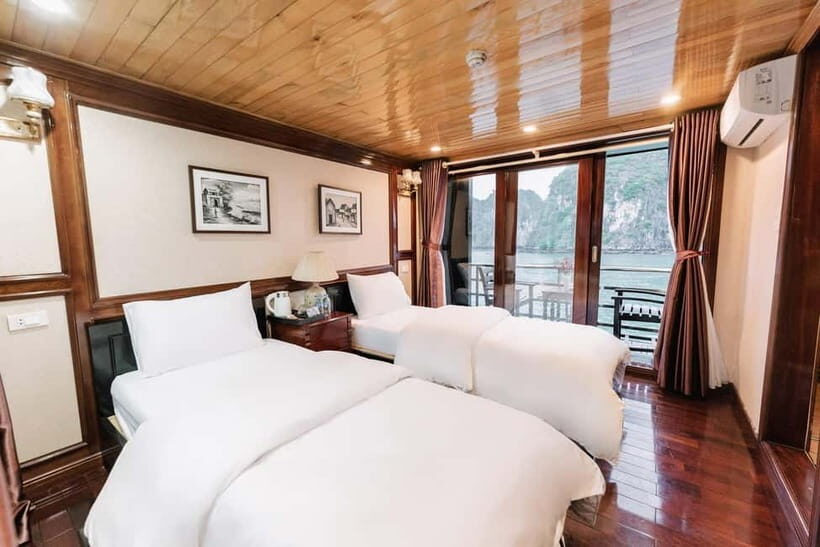 Hanoi/Ninh Binh: 2-Day Lan Ha Bay & Cat Ba with Small Cruise - Sunset tea, dinner, and that onboard pace shift