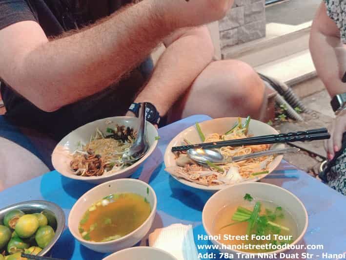Hanoi: Old Quarter Street Food Walking Tour with 10 Tastings - Hidden café stop: beer, egg coffee, rice wine, and a proper sit-down meal