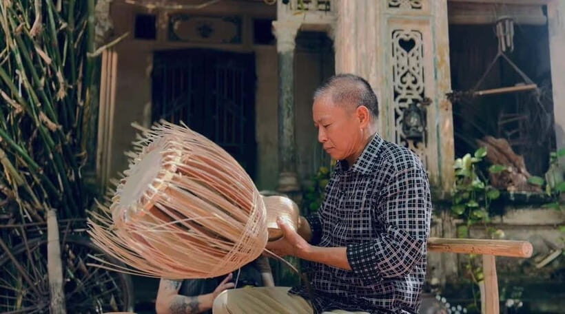 Hanoi: Rattan & Shoe Village or Incense Village, Hat Village - Chuong conical hat village: paint yours, learn the 300-year routine