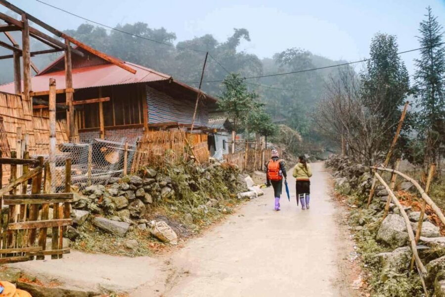 Hanoi: Sapa Trekking 2 Days 1 Night - Sleeper Bus from Hanoi - Day 1 in Sapa: Cat Cat Village, the waterfall walk, and that French power plant