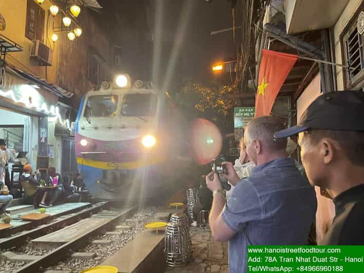 Hanoi Train Street +Best Street Food eating in old quarter - The Train Street Pass: Watching the Alley Turn Into a Stage