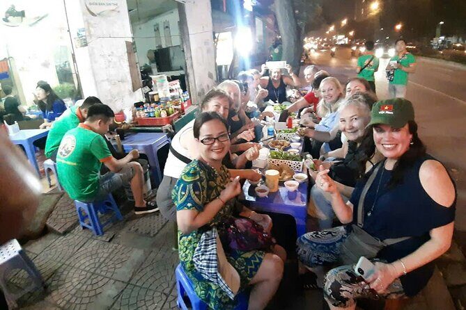 Hanoi Vespa After Dark Street Food Tour -Hidden Gem-Train Street - Hanoi after dark by Vespa: safe chaos with a real view