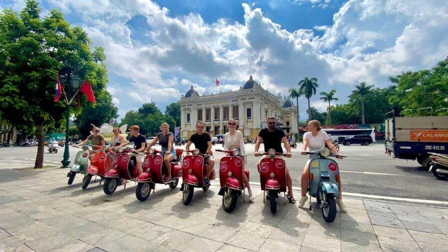 Hanoi Vintage Vespa Tours: A Half-Day Countryside Adventure - Wet market fruit tasting and a lotus lake break