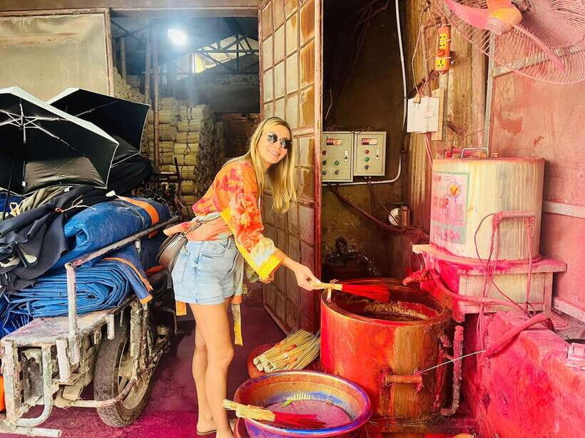 Incense + Hat Villages/ Temple of Literature, Hoa Lo Prison - Lunch timing: full day includes home-cooked, half day expects you to plan