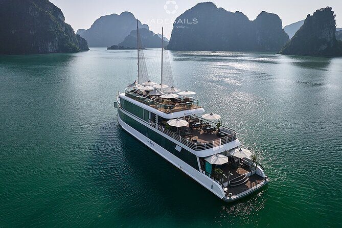 Jade Sails – Halong & Lan Ha Bay The Most Luxurious Day Tour - Getting set up at the dock: early helps your photos and your mood