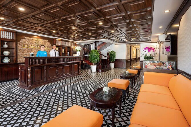 La Casta Cruise - 5 Star Luxury HALONG & LAN HA BAY - 2Day/1Night - Tuan Chau tender to the main boat: quick transfer, real start