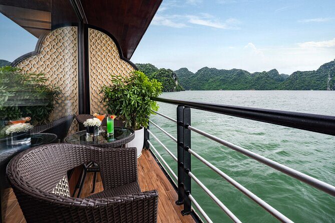 La Casta Cruise - 5 Star Luxury HALONG & LAN HA BAY - 2Day/1Night - Your cabin on La Casta: sea-view balcony + private en-suite bathroom