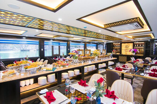 La Casta Cruise - Luxury Day Tour in Halong Bay (Expressway- Limousine) - Sung Sot Cave: a big cave stop with about 200 steps