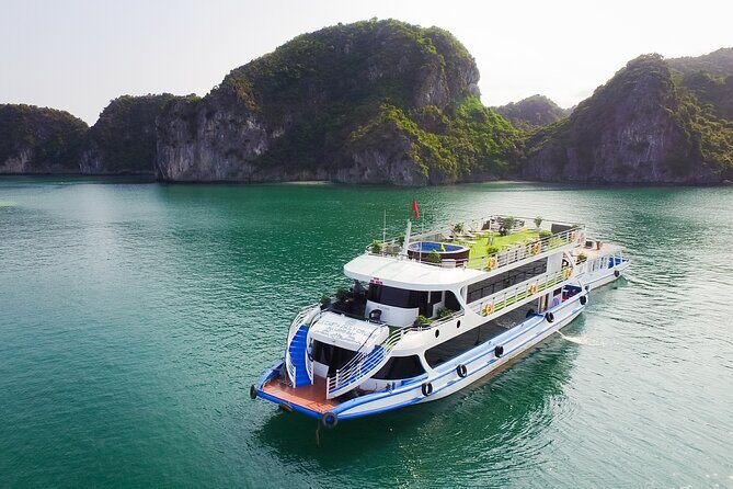La Casta Cruise - Luxury Day Tour in Halong Bay (Expressway- Limousine) - Titop (Ti Top) Island viewpoint plus Luon Cave paddling: the best mix of land and water