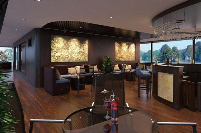 La Charm Cruise 2 day Explore Halong Bay Lan Ha Bay from Hanoi - Sunset party and chef-led cooking class: the evening memory maker