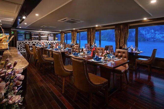 La Pandora Cruise Explore Ha Long Bay and Cat Ba Island 2 days 1 night on boat - Cabins on La Pandora: A/C comfort with a balcony for downtime