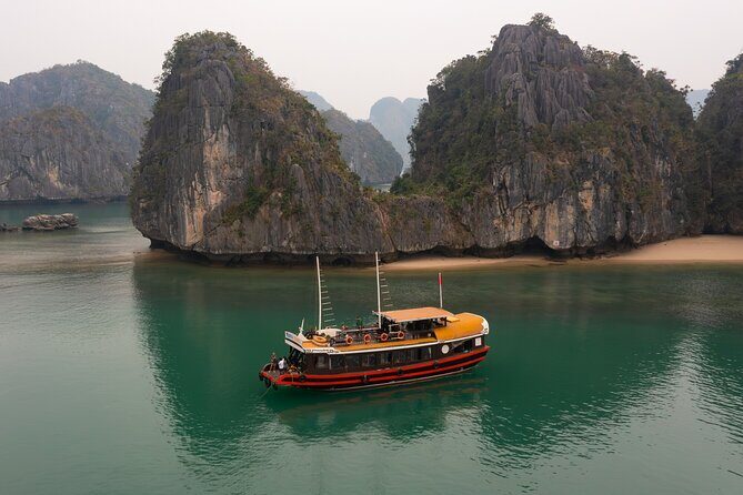 Lan Ha Bay 2 Days 1 Night Adventure - Ba Trai Dao Beach: remote swimming without the big crowd feeling