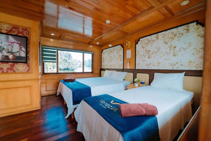 Lan Ha Bay boutique cruises with small group - The Venezia Cruises ship: big views, plus the reality check on cabin age